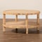 Bali & Pari Kalimantan Bohemian Light Honey Rattan and Mahogany Wood Coffee Table 245-13734-ZORO - alternate 3